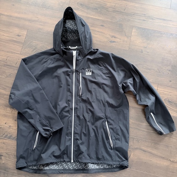 Huk Men's Black Windbreaker Jacket - Picture 3 of 10